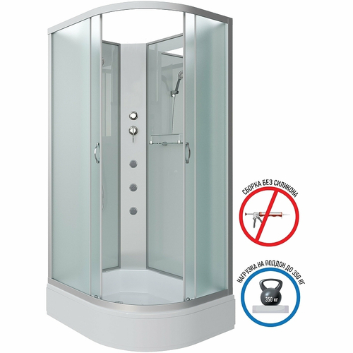 Душевая кабина Niagara Classic 100х80 L NG-33084-14LBKG с гидромассажем