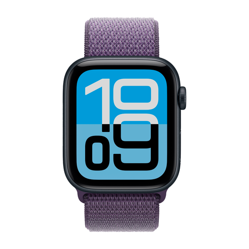 Умные часы Apple Watch SE 3 (2025) GPS, 44mm, Midnight Aluminium Case with Purple Fog Sport Loop