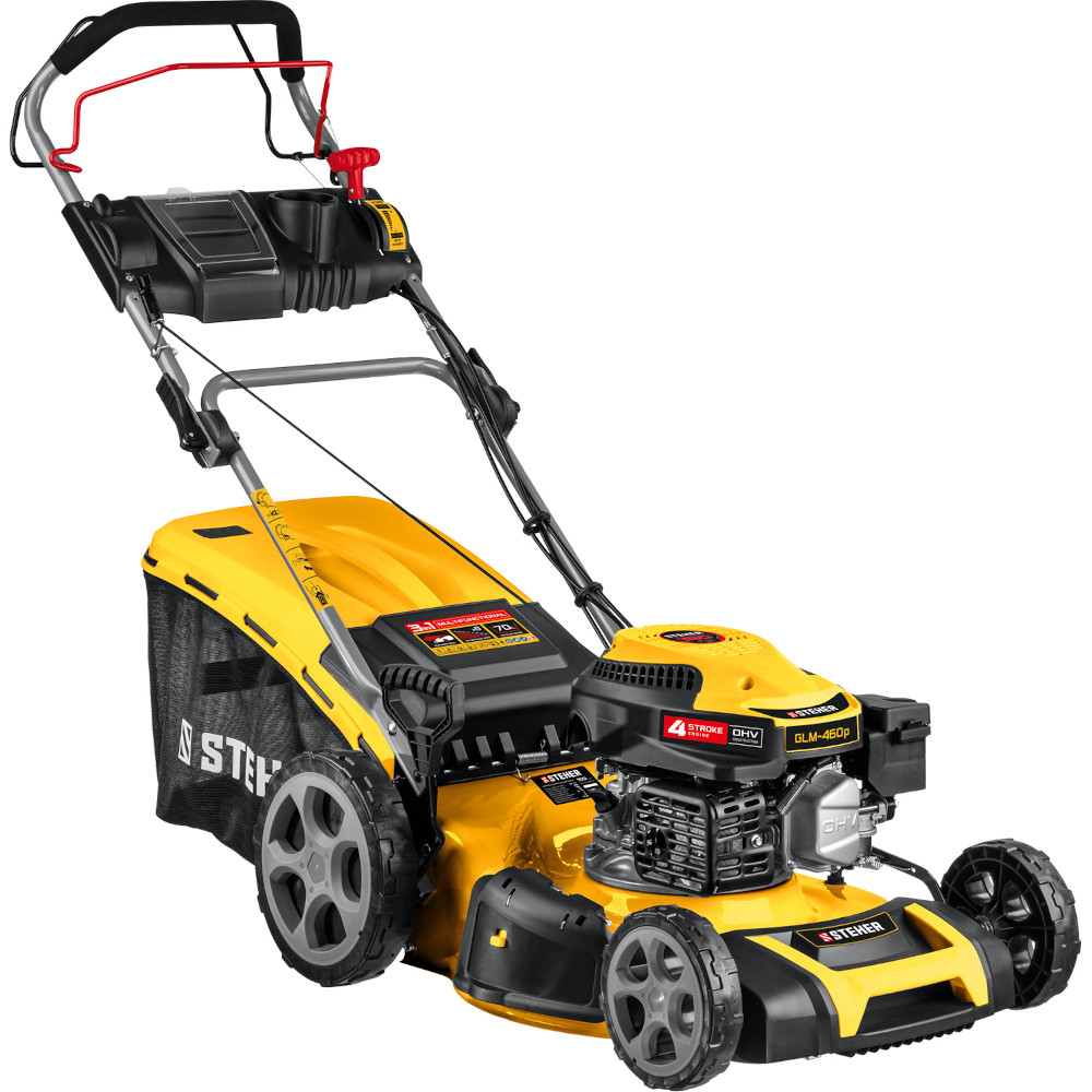 Газонокосилка бензиновая самоходная Steher GLM-460p