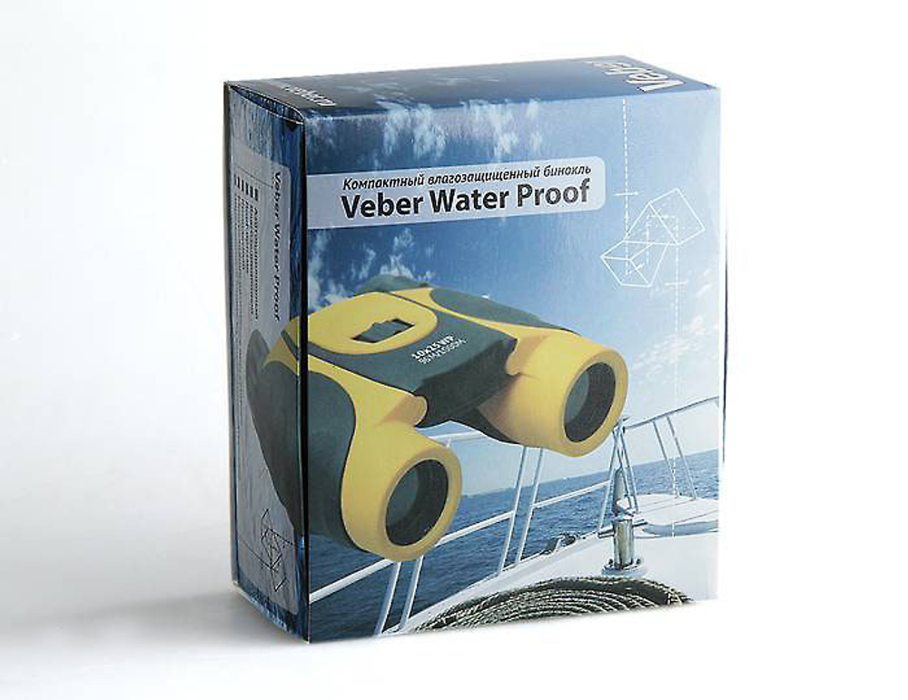 Бинокль Veber 10х25 WP черный [20762]