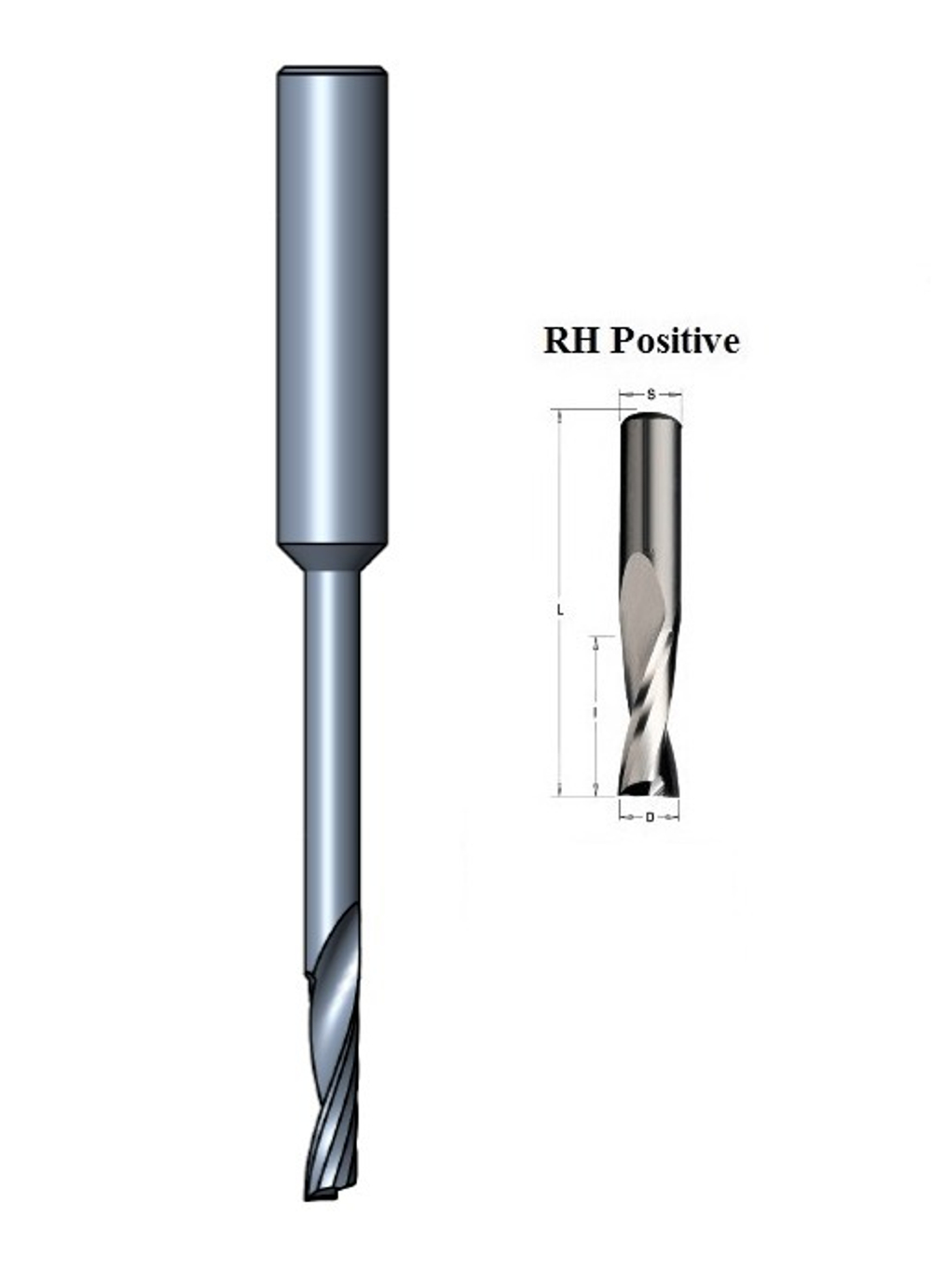 HM спиральная фреза D.4x16x80 Z=1 RH