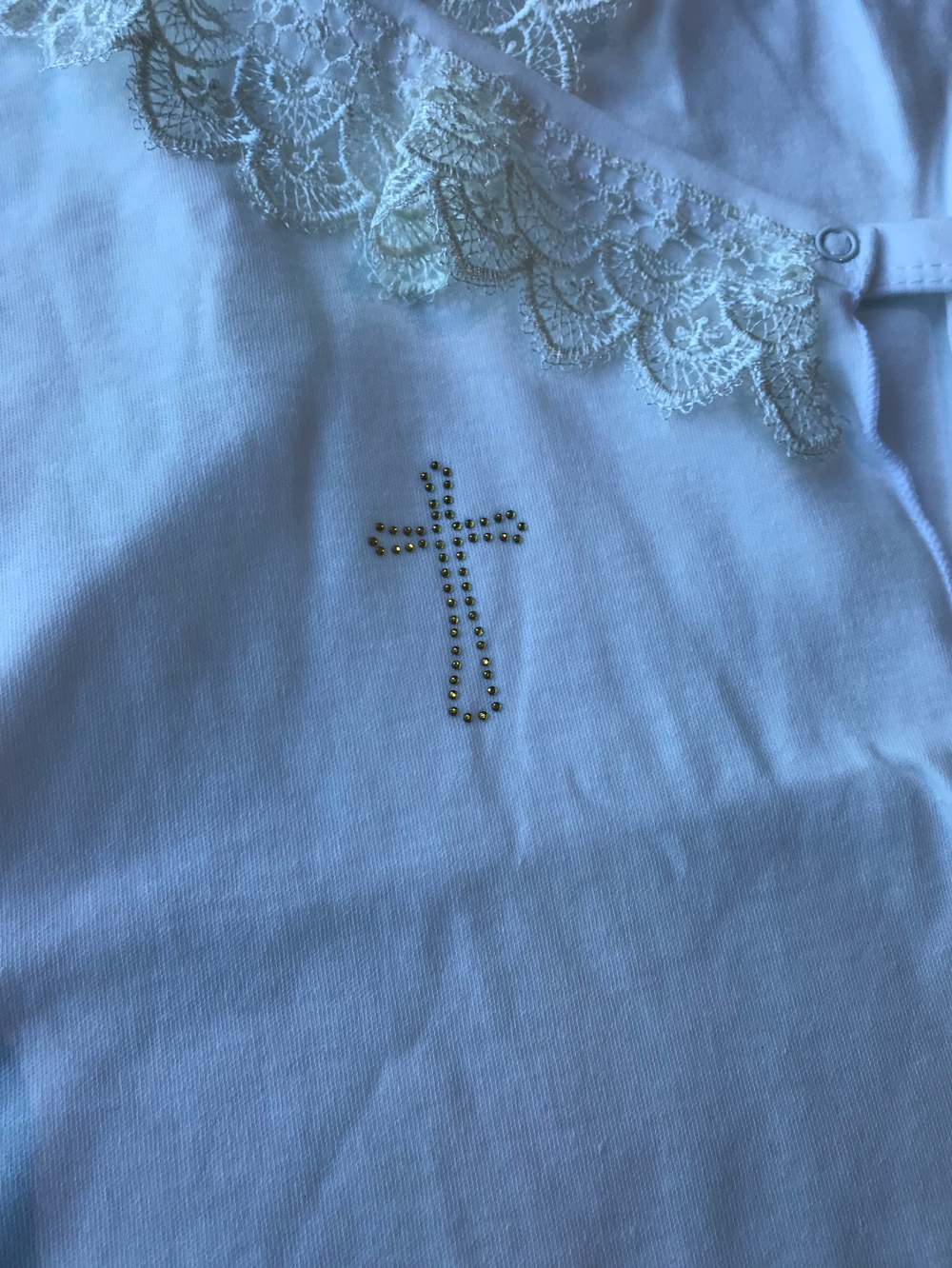 Крестильная рубашка для девочек с капюшоном (Малышеево) Арт. 0105И (Размер: 80)