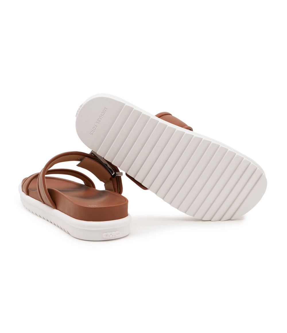 Шлепанцы кожаные colby Michael Kors - коричневый(40S4COFS3L)