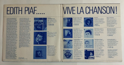 Винтажная виниловая пластинка LP Edith Piaf Portrait Of Piaf 25 Of Her Greatest Hits (Germany 1980)