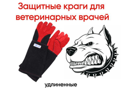Защитные удлиненные перчатки (краги) VitaVet PRO для ветеринарных врачей, 1 пара