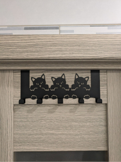 Вешалка крючки на дверь Три кота