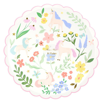 Тарелки большие "Луговой Единорог" 8 шт.