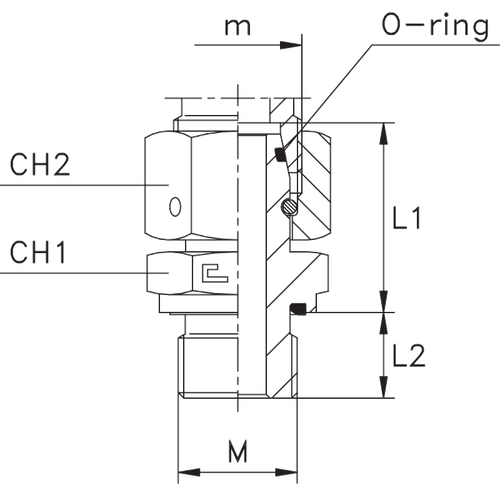 Штуцер FNE DL42 М48х2