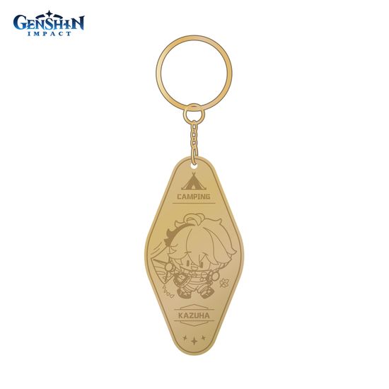 Брелок металический Go Camping! Series Metallic Keychain Kaedehara Kazuha 6975213688397
