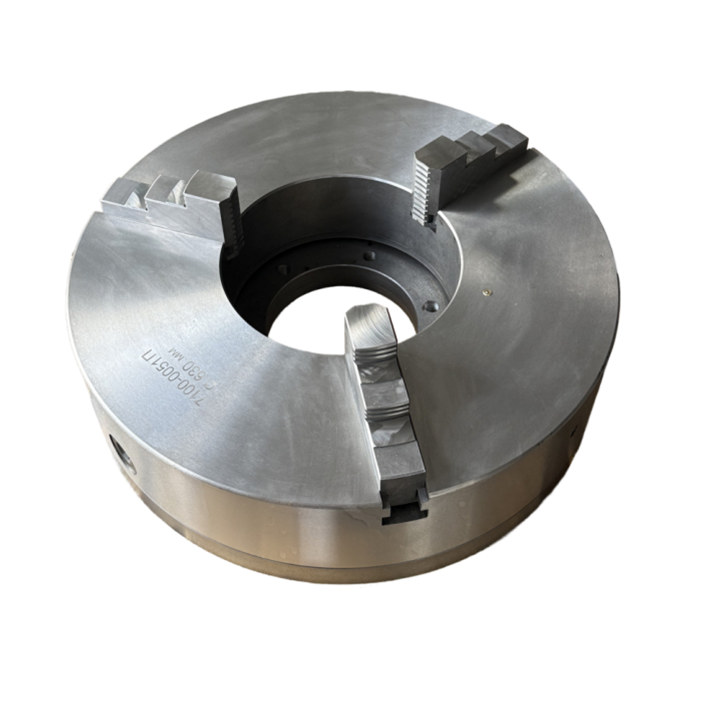 Токарный патрон К11-630/С11, посадка на условный конус 11, трехкулачковый, самоцентрирующийся, цельные кулачки