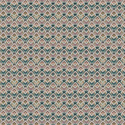 Геометрический разноцветный узор ретро