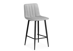 Полубарный стул Дани светло-серый 52 / черный
