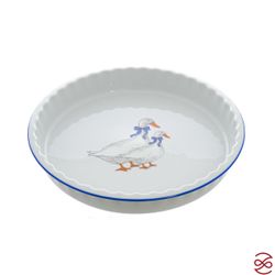 Блюдо для запекания круглое Гуси 28 см