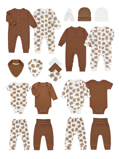 Комплект одежды из 20 предметов Мишки/Chocolate