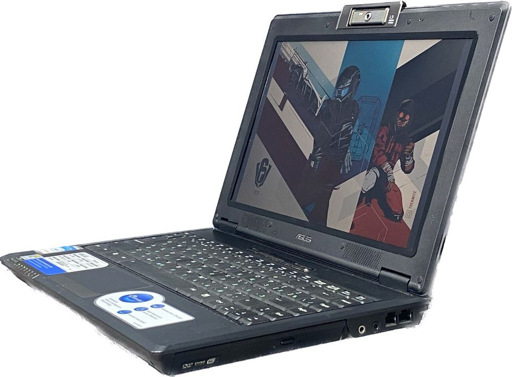 12.5" Уценённый ноутбук Asus F9E (1280x800, Intel Core Duo T5250, RAM 1ГБ, HDD 126ГБ, Intel HD Graphics, Win 10Pro)