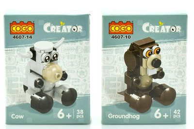 Конструктор блочный Кого для девочек в ассорт., коробка 4607