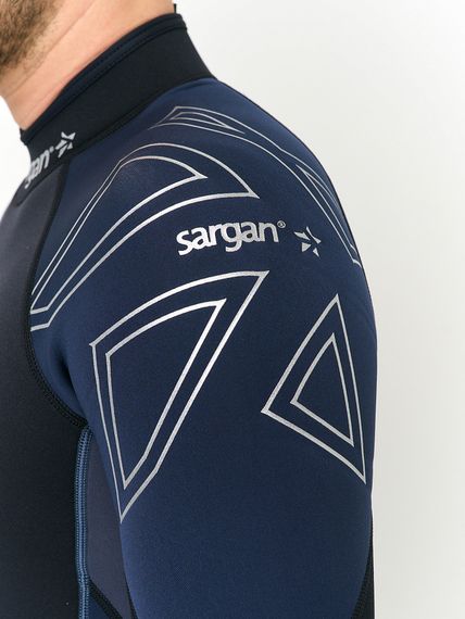 Гидрокостюм Sargan Nero 2.0 Long men 2 мм черный/темно-синий