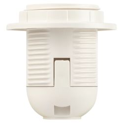 Патрон ЭРА Е27 с кольцом пластик белый без наклейки групповая упаковка 50 шт