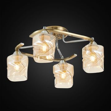 Люстра потолочная 4*E27 CL170142 бронза Плутон Citilux