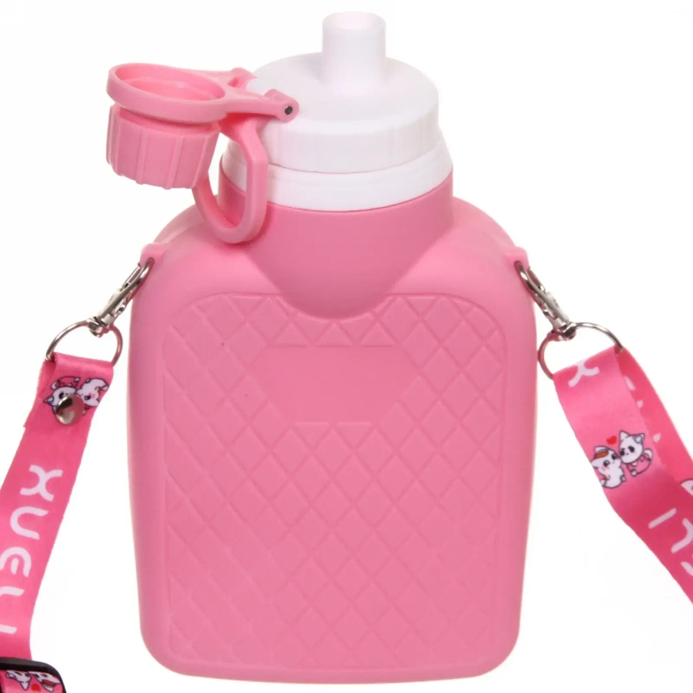 Фляжка силиконовая 700мл «Турист» с карабином