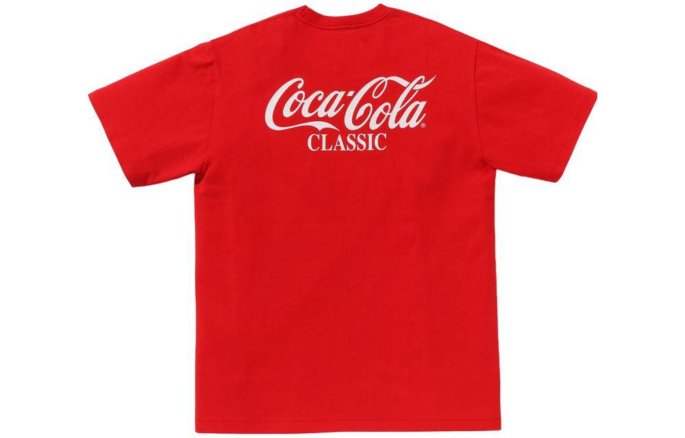 A Bathing Ape X Coca Cola Ape Head Tee красный