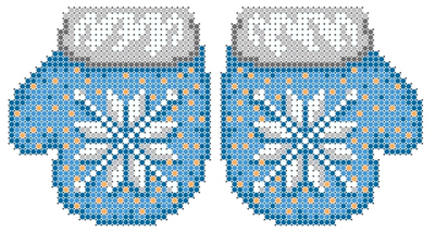 Г-491 Новогодняя игрушка. Варежки