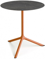 Стол ламинированный обеденный складной Scab Design Tripe Maxi Folding, терракотовый, черный мрамор Сахара