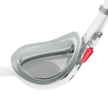 Очки для плав. SPEEDO Biofuse 2.0, 8-00233214500, ДЫМЧАТЫЕ линзы, белая оправа