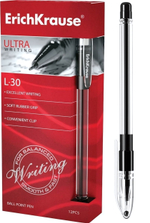 Ручка шариковая 0,7 мм черная "ULTRA L-30" (ErichKrause)