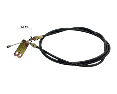 Трос газа L-1550 mm (верх трос, низ вилка) - Минитрактор