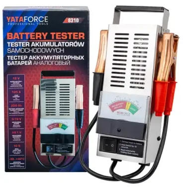 Тестер аккумуляторных батарей аналоговый (12V, 125А) YATAFORCE YF-8310