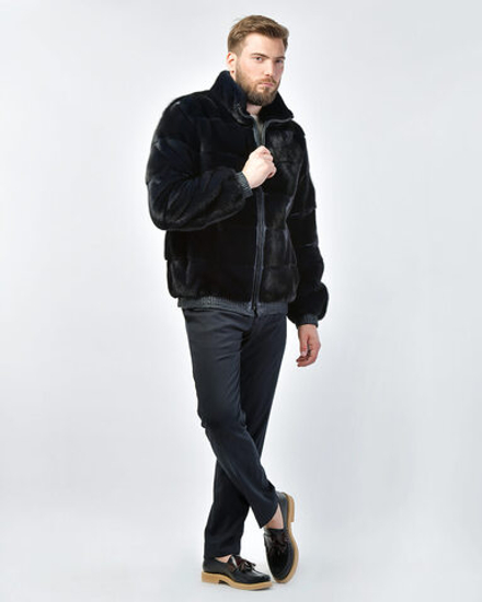 Шуба из меха норки