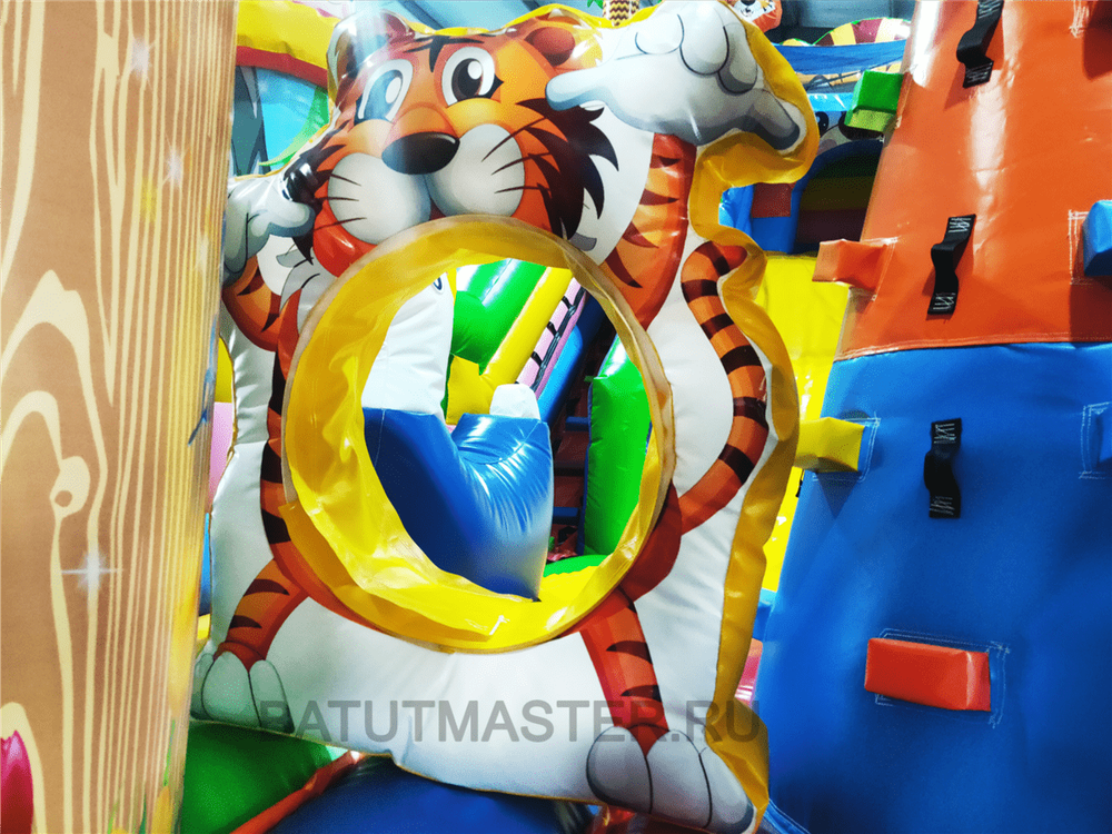 Коммерческий батут "Тигриная страна 2", 8*4*5 м, PR-11890