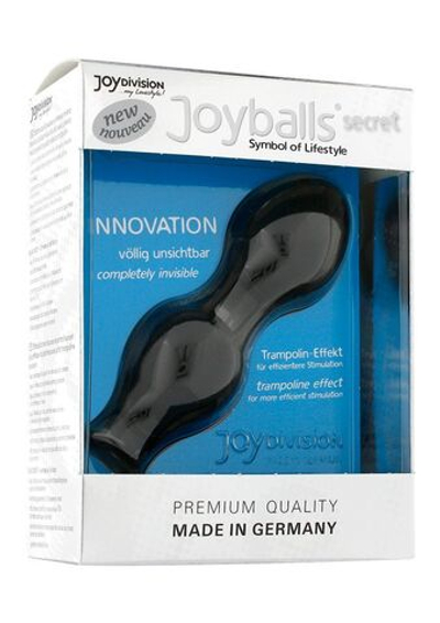 Чёрные вагинальные шарики Joyballs Secret (Цвет: черный)