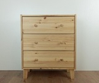 Комод деревянный Rast Раст на ножках с 3 ящиками, массив сосны