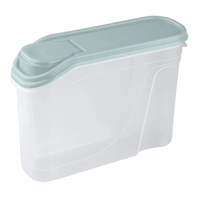 Емкость для сыпучих продуктов 1,5 л (микс 3) (бежевый/светло-голубой)