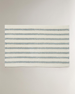 Zara Home коврик для ванной из хлопка, в полоску, 50x80 см