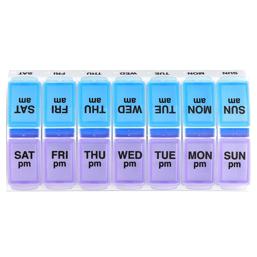 Ezy Dose, Weekly AM/PM, органический ежедневник, с таблетками Pop-outs, большой, 1 шт.