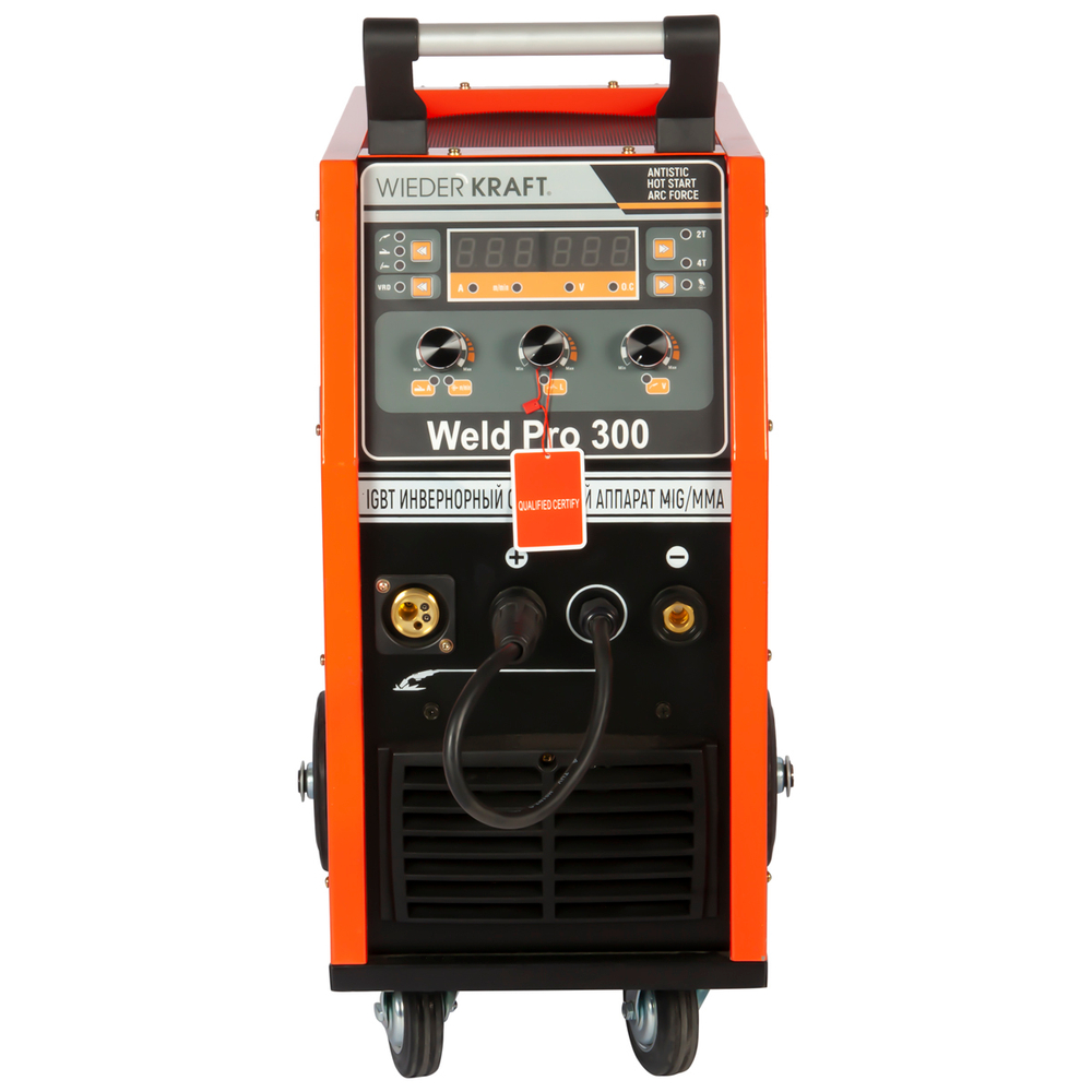 WELD Pro 300 Сварочный аппарат инверторный 300A, 380В MIG/MAG/MMA/Lift TIG с горелкой 24AK