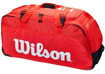 Сумка теннисная Wilson Super Tour Travel Wheeled Bag 2 - красный (1)