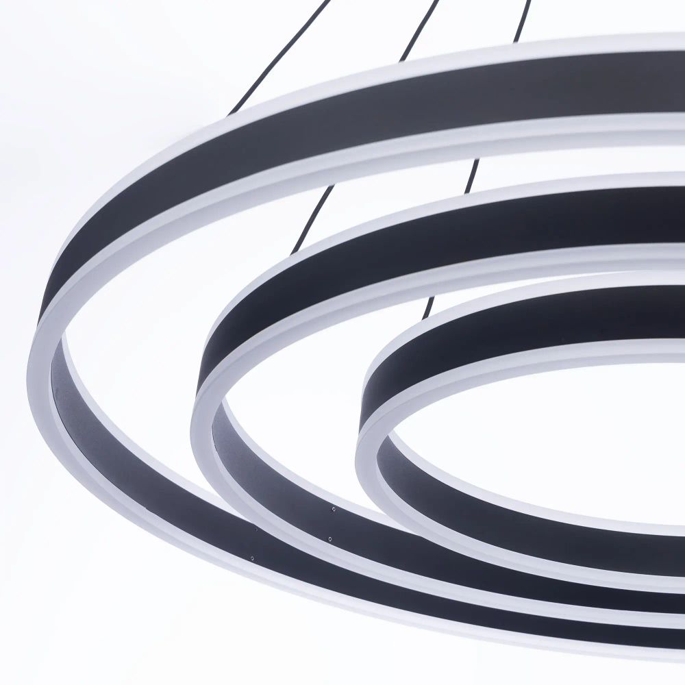 Citilux Дуэт CL719681 LED Люстра подвесная с пультом Чёрная