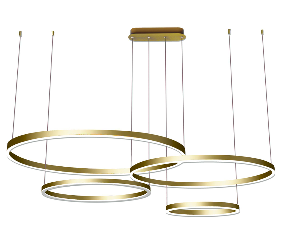 08204,33P(3000K) Люстра димм.Тор мат.золото 168W