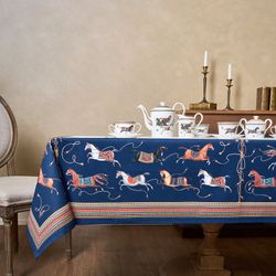 СКАТЕРТЬ "PASSAGE" 140Х300СМ ,БЕЛЫЙ,100% ХЛОПОК С ПРОПИТКОЙ,ТВИЛ