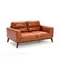 Двухместный диван Angel Cerda KF1016-2P, коричневая кожа