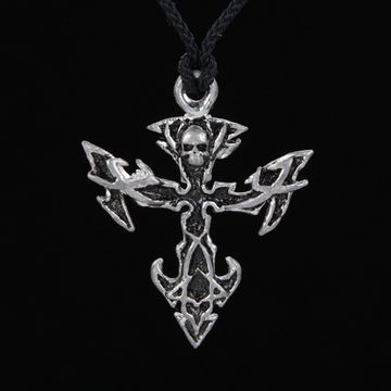 Кулон литой (17) Крест в узоре