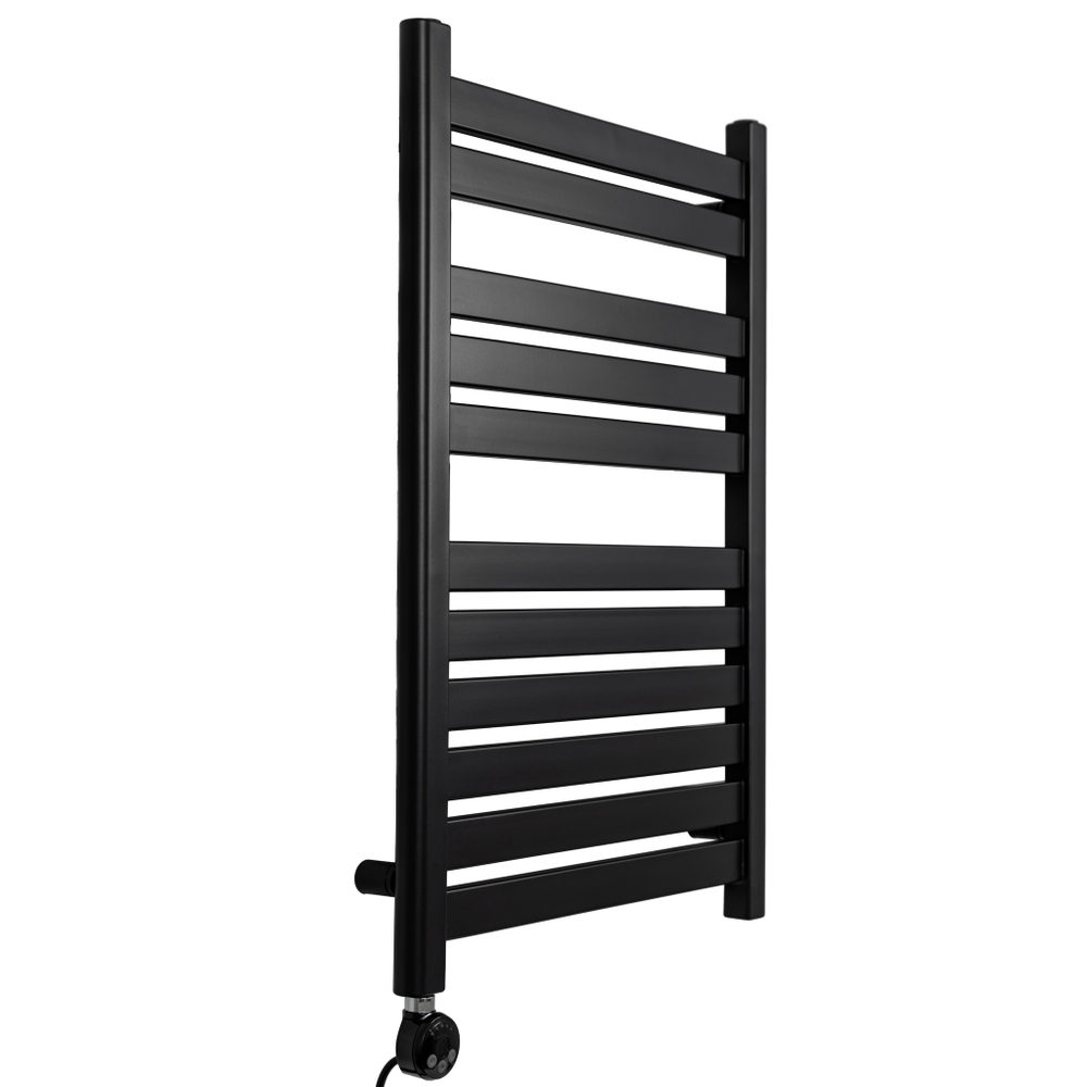 Полотенцесушитель GROIS Leila GR-017 500х800 П11 (2+3+6) RAL9005 черный матовый, (1 шт)