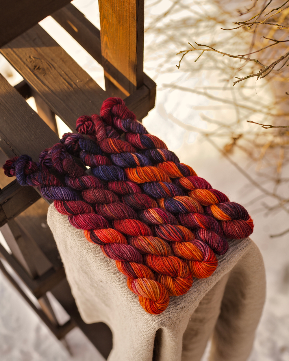 Носочная пряжа с добавлением шерсти "Галактика" 20 г