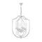 Подвесная люстра Lumina Deco Trulia LDP 8006-6 CHR