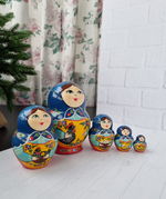 Матрёшка "С курочкой" традиция 5м 15см пузатая