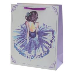 GAEM Пакет подарочный M (бумага 210г/м2, блок микс 12шт), L26 W12 H32 см, 4в.